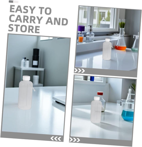 2Pcs 500ml iplusmile Plastic Wash Bottle Wide Mouth Wash Bottle Safety Squeeze (White)