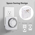 HBN Indoor Timers for Lamps, 24 Hour Plug-in Mechanical Timer, Dual Outlets, 15 Minute Intervals, Heavy Duty Daily