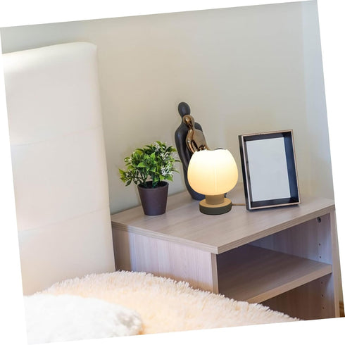 Gatuida Adjustable Touch Sensor Table Lamp with Soft Cloth Shade Portable Color Changing Night Light for Bedroom Study