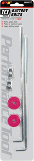 Performance Tool W1697C Heavy Gauge Steel L Style Battery Bolts, Corrosion-Resistant Plating, Ideal for Welding, Woodworking, Metalworking, and More