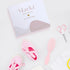 Markt Mini Pencils for Bridal Shower Games, White and Pink Baby Shower Pencils with Gold Foil Heart