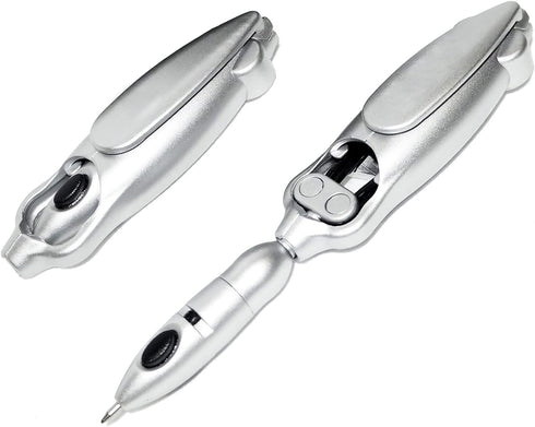 Transformers Cool Silver Pen Transforming Robotic Ballpoint Pen 2007