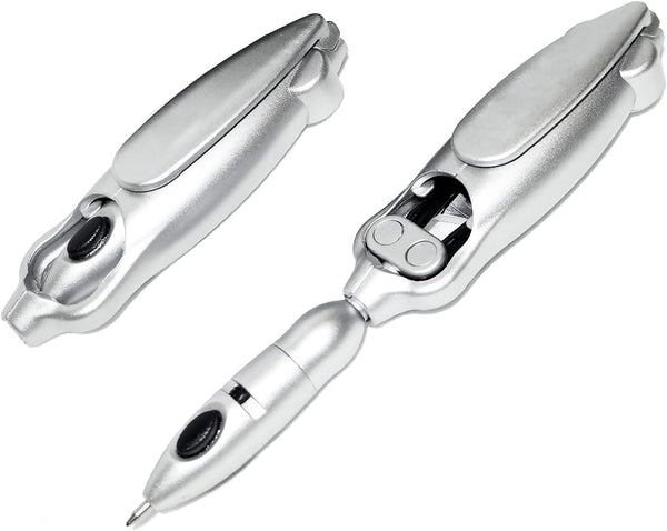 Transformers Cool Silver Pen Transforming Robotic Ballpoint Pen 2007