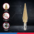 Neiko 10193A Titanium Step Bits, Unibit Set with 28 Sizes, High Speed Steel for Metal