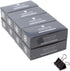 U Brands Medium Binder Clips 1-1/4" Width, 96-Count Black and Silver Steel for Office Use