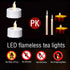 Battery Operated Flameless Tea Lights, LED Flickering Electric Votive Candle 24 Pack for Seasonal Celebrations and
