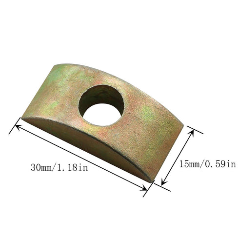 12pcs 30mm M8 Half Moon Nuts, Washer Spacer Furniture Hardware Accessories for Furniture Connect