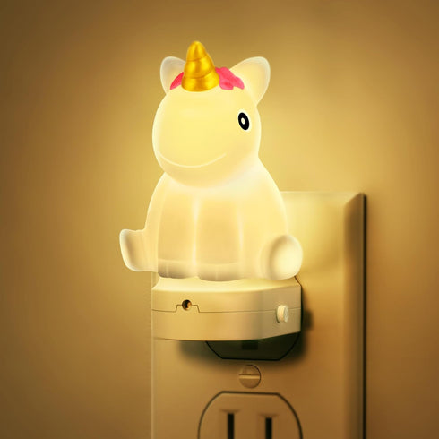 DORESshop LED Night Light for Kids, 3D Cute Unicorn Night Lights Plug