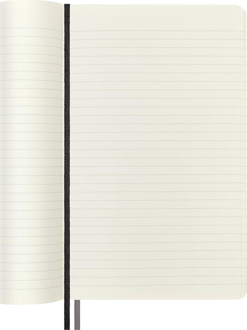Moleskine Classic Expanded Notebook, Soft Cover, Large (5" x 8.25"), 400 Pages, Ruled/Lined, Black