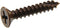 Hillman 45368 9-Inch x 1-1/4-Inch Flat Phillips Wood Screws, Antique Bronze, 15-Pack