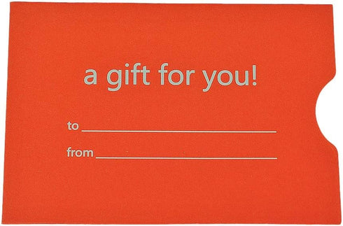 Raise Products Gift Card Envelope Sleeve red, green, orange, (2 1/2 x 3 1/8)