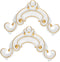 Homoyoyo 2pcs Adhesive Furniture Appliques Onlays: Decorative Frame Onlay - Peel and