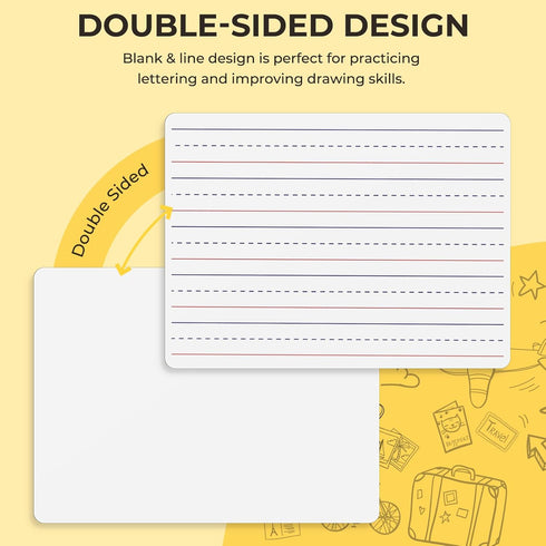 Double Sided Dry Erase Boards - Ohuhu 25-Pack 9 x 12 Inch Whiteboards Set for Classroom