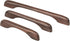 KOVNISE 2 PCS Cabinet Pulls Solid Wood Dark Walnut Pulls Beech Original Wood