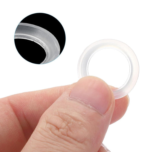20pcs 22mm 15.9mm PATIKIL Tri Clamps Gasket, OD ID Sanitary TC Tri Clamps Gasket Tri Pipe Silicone Ferrule Washers Tube