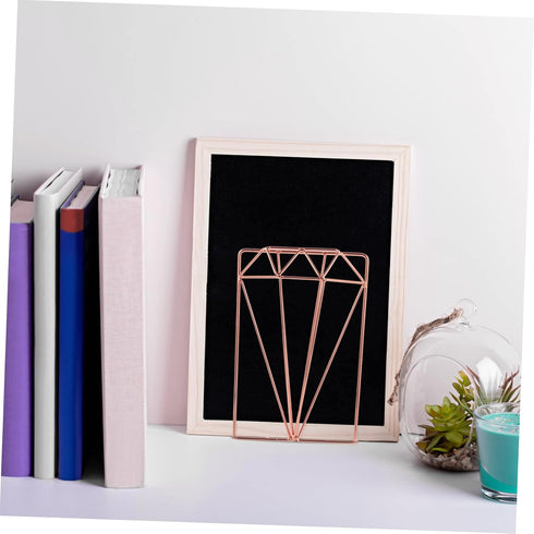 ARTIBETTER Iron Bookends for Desk Organization Stylish Book Fixing Rack for Office Home Non Slip Bookshelf Accessories