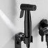 QQAMOGNNK Bidet Sprayer Head Black Shower Faucet Bidet Cloth Diaper Sprayer for Toilet Toilet Shower Head Black