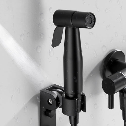 QFZFQOLSS Bidet Sprayer Head Black Shower Faucet Bidet Cloth Diaper Sprayer for Toilet Toilet Shower Head Black