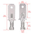 Baomain 1/4" Male Spade Quick Splice Crimp Terminals 6.3mm Non Insulated Connector Pack of 100.