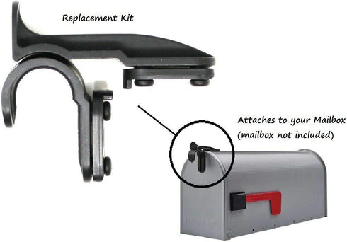 3 Pack Mailbox Plastic Latch Set Repair Kit for Standard Metal Mailbox & Solar Group Mail Box