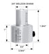 Accusize Industrial Tools 3/4 in. Annular Cutter Extension for a 3/4'' / 19.05 mm Weldon Shank Annular Cutter, 1" Long, Weldon Adapter, 0519-0025