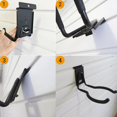 Trimmer 620 Power Tool Organizer for Slatwall, Garage Hooks for Hanging Yard Tools, Anti-Slip Weedeater Rack