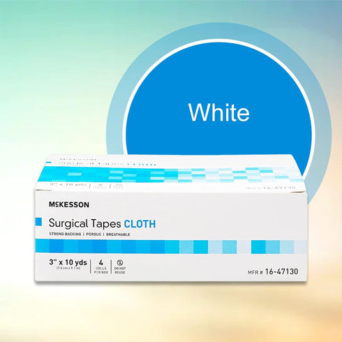 3 10 4 1 Pack McKesson Surgical Tape, Non-Sterile, Air Permeable Silk-Like Cloth, in x yd, Rolls