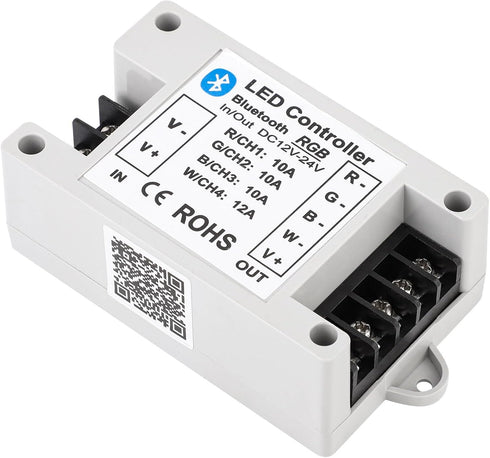 LIVE4COOL RGB/RGBW LED Bluetooth Controller for 5050 3528 RGB LED Strip Lights, Phone APP Control