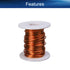 Heyiarbeit 14 AWG Enameled Copper Magnet Wire, 32.8 ft, 0.0591" Diameter, Temperature Rating 155?