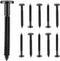 XwaYexa 80-Pack 3 Inch Vinyl Shutter Fasteners, Black Window Shutter Pegs, Peg Lok