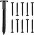 XwaYexa 50-Pack 3 Inch Vinyl Shutter Fasteners, Black Window Shutter Pegs, Peg Lok