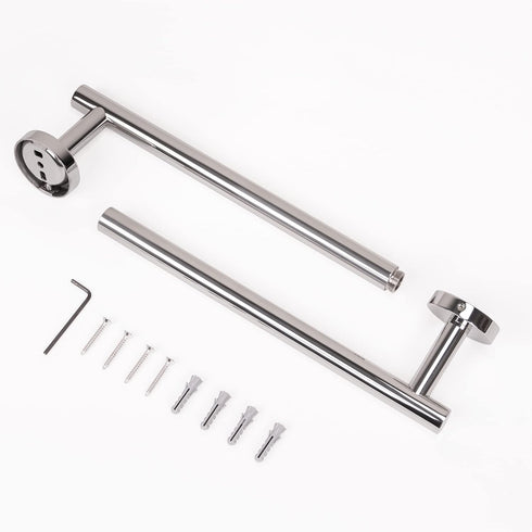 HITSLAM Chrome 19.8 Inch Towel Bar for Bathroom, SUS304 Stainless Steel Bathroom Towel Rack Wall Mounted, Modern Home Decor Bath Towel Holder with Hardware Accessories by HITSLAM