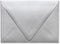 LUXPaper A6 Contour Flap Invitation Envelopes | 4 3/4" x 6 1/2" | Silver Metallic | 80lb. Text | 50 Qty