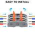 DIANN 10pcs Lever Wire Connectors SPL-2, 2 Circuit Inline Splices for 28-12 AWG Quick Connect