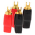 2 Pairs Speaker Wire Connector, Spade Terminal Copper Spade Wire Connectors for Automotive Electrical Wire