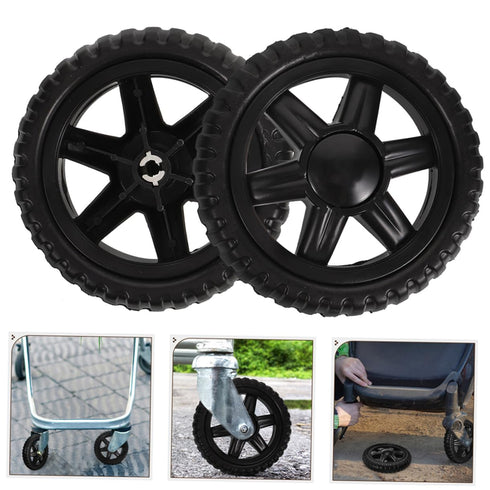 4Pcs PRETYZOOM Replacement Rolling Grocery for Easy Navigation Stairs and Stable Design for Shopping Carts and Hand