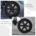 4pcs Veemoon Heavy Duty Plastic Shopping Cart Replacement Wheels for Grocery Utility Trolley Laundry Rolling Cart
