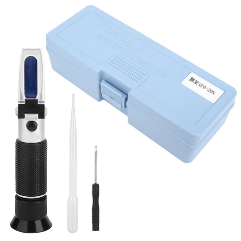 0 20% Honey Refractometer for Honey to Sugar Test Range with ATC for Most Liquid Sugar Tests