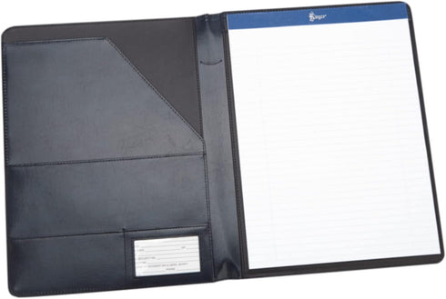 Royce Leather Aristo Genuine Leather Padfolio in Navy