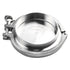 Jurtmy 4 Inch Set SS304 Sanitary Tri-Clamp End Cap with Weld Ferrule and PTFE Gasket, Stainless Steel Fitting for Beer