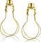 Lamp Shade Light Bulb Clip Adapter, 2 Pack Lampshade Holder Include Finial