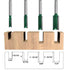 Plus Double Flute Straight Router Bit Set, 1/4 Inch Shank. Cutting Diameter in 1/4”, 5/16”, 3/8”, 1/2”. with Updated C3 Carbide Straight Cut Router Bits