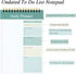 To Do List Notepad, 52 Sheets Undated Daily Planner 2024, 5.2"x7.8" for School and Office Supplies