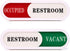 Vacant Occupied Sign for Home Office, Hotels, Hospital Restroom, Slider Door Sign (6.69'' x 1.96'')