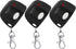 Kingdder 3 Pieces Garage Door Remote Compatible with Multicode 300mhz, Keychain Gate Opener Remote (Black, White)