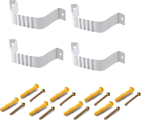 Downspout Strap 2x3, 4 Pack for Downspout, White