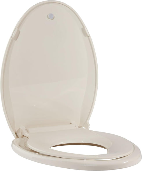 Toilet Seat, Elongated Toilet Seat with Toddler Seat Built in, Potty Training Toilet Seat Elongated Fits Both Adult