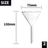 Glass Funnel Set, 4 Pcs Lab Borosilicate Glass Funnels, 100mm, 75mm, 50mm, 40mm Diameter