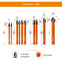 Carbide Tip Drill Bit-BGTEC Wood Drill Bits, 10pcs Round Shank Hard Alloy Drill Bits for Wood Plastic Masonry