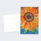 Tree-Free Greetings Vibrant Sunflower All Occasion Cards - 12 Recycled 4x6 Notecards & White Envelopes